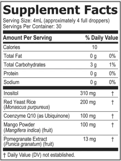 HeartAide Supplement Facts